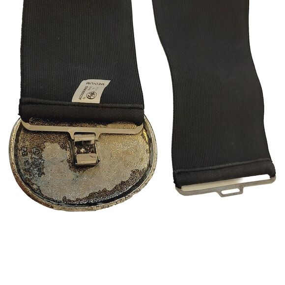 Vintage Accessories By PEARL Made In USA Black Stretch Sz M Women Belt - Picture 6 of 9